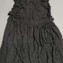 Mieazom Women’s Sleeveless Summer Mini Dress Adjustable Drawstring Ruched Waist Tie Casual A-Line Sundress with Pockets (Black, L)