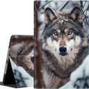 Case for iPad 10.2 Case 2021 iPad 9th Gen / 2020 iPad 8th Gen / 2019 iPad 7th Gen, Durable Shockproof Protective Cover for 10.2"Snow Wolf