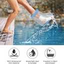 Sumifun Waterproof Foot Cast Covers for Shower Adult with Non-slip Padding Bottom, Watertight Ankle Cast Protector Keep Wounds Dry (Adult Short Foot6.5 Inch)