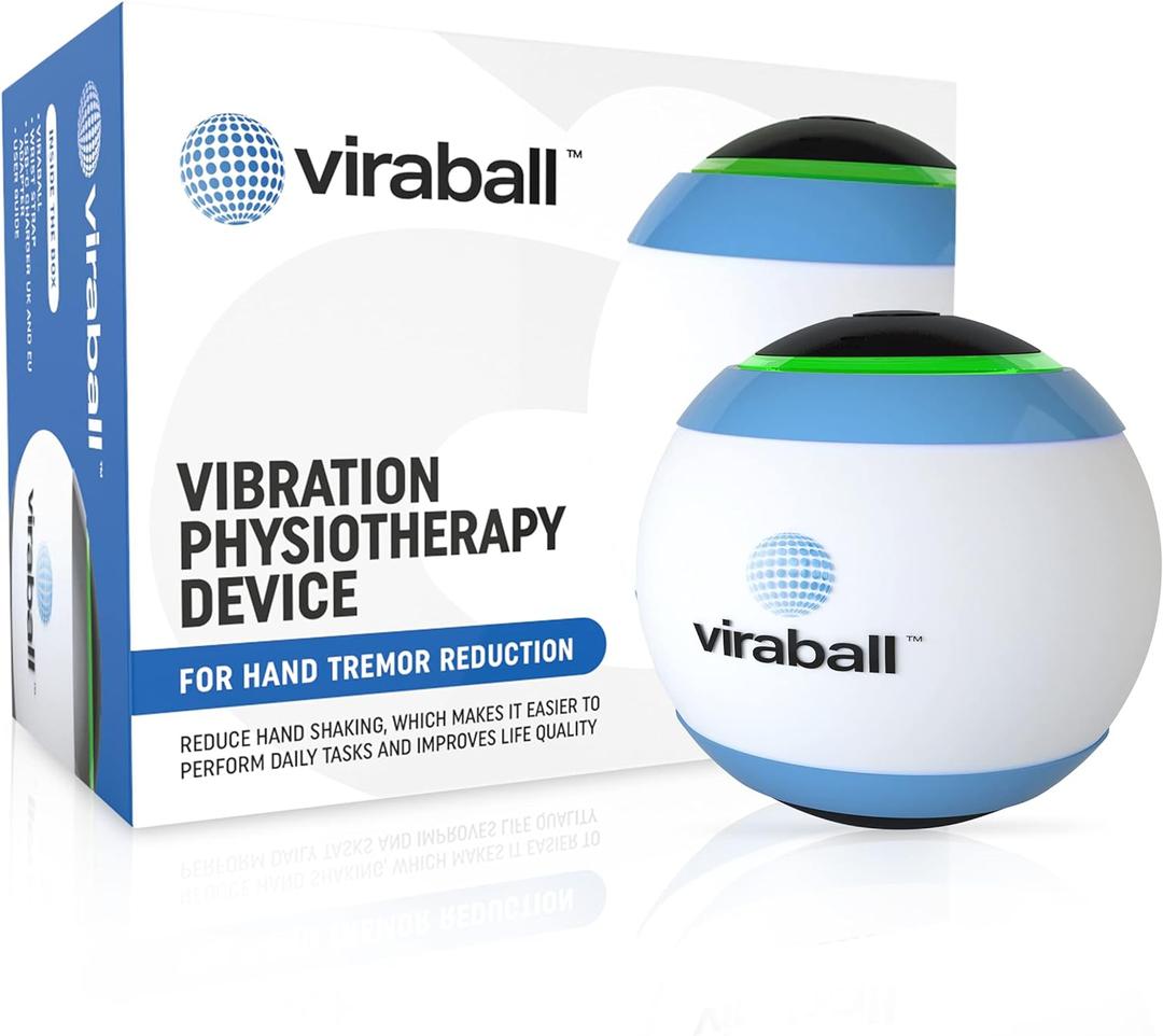 Physiotherapy Vibration Therapy Ball - Physical Therapy for Hand Tremor Reduction (Parkinson) with Rechargeable Battery  Reduce & Stress Relief