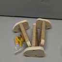 3-in-1 Cat Climbing Wall Steps with Hemp Rope, Shelves and Perches, Scratching Pads for Cats Playing and Climbing (Wood)