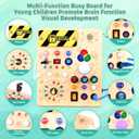 Konijiwa Busy Board, Montessori Toys for 1-3 Years Old Boys & Girls, Sensory Toys for Kids with Autism, Toddlers Learning Activity for Early Development (Busy Board v5)