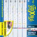 PILOT FriXion Clicker Erasable Design Collection Dots, Refillable & Retractable Gel Ink Pens, Fine Point (0.7mm), Assorted Ink, 5-Pack (15220)