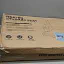 Suteck Dual-Side Heated Stadium Seat with Back Support, Wide Cushion, Foldable Bleacher Chair W/USB 3-Level Heating, 5 Storage Pockets  Portable Stadium Chair for Outdoor Bleachers Camping Games (1pcs 25in Black)