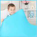 Sensory Compression Blanket | Spandex Bed Sheet for Kids & Adults | Deep Relaxing Feeling, Release Oxytocin | Helps with: SPD, Anxiety, ADHD, Autism and More | Breathable & Stretchable | Queen Size (Turquoise)