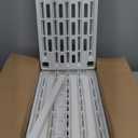 IRIS USA 4-Shelf Light Duty Plastic Storage Shelves, 200lb Capacity, 48" H x 24" W x 12" D, Medium Modular Shelving Unit Storage Organizer for Bathroom, Laundry, Garage & Home, Storage Rack - White