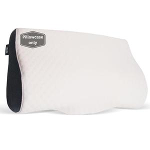 Derila Queen Size 23.6 x 13.4 x 4.3 in Pillowcase | Designed to Keep Your Derila Memory Foam Pillow for snoring Relief Covered and Protected with This Crisp, Clean, White Pillowcase Made from Premium Materials