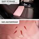 Waterproof Sweating Car Seat Cover for Post Gym Workout, Running, Swimming, Beach and Hiking, Universal Fit Non-Slip Bucket Seat Protector for Cars SUV Trucks, Machine Washable (Pink)