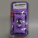 Hitaoyou Compatible with iPhone 17 Pro Max Case 6.9", iPhone 17 Pro Max Magnetic Case with Camera Cover & Kickstand Military Grade Shockproof Cover Dark Purple