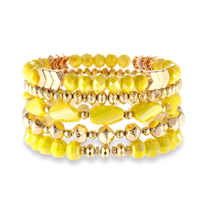 MOLOCH Beaded Bracelet For Woman -Multiple Stackable Layered Bracelets-Rainbow Elastic Stretchy Bracelet- Boho y2k Bracelet-Surfer Beach Bracelet