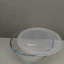 Large Glass Mixing Bowl, 4.7 Quart Large Glass Salad Bowl with Lid (Deep, Wide Design)