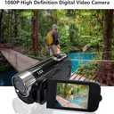 Andoer Portable 1080P High Definition Digital Video Camera DV Camcorder 16MP 2.7 Inch LCD Screen 16X Digital Zoom Built-in Battery