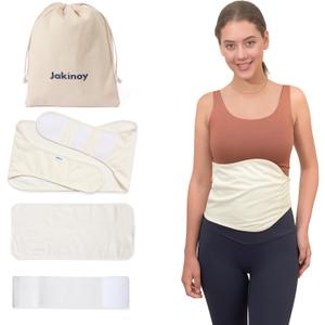 Castor Oil Pack Wrap, Comfort Fit, Cotton Flannel Pad, Reusable and Mess-Free (Castor Oil Not Included)