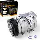AC Compressor with Clutch Compatible with Honda Accord, Odyssey, Pilot, Ridgeline & Acura MDX, TL, 3.0L 3.2L 3.5L- Replaces 38810RCAA01, 98307, 97307, 639318, CO 10736C