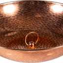 Evergreen Garden 14" Rain Chains Basin, Display Dish w/Chain, Rainwater Collection for Roof Gutter Downspout, Decorative Rain Chain Anchoring Basin for Garden & Patio (Copper)