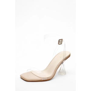 mysoft Women's Chunky Block Low Heels Open Toe Ankle Strap Heeled Sandals Comfortable Square Toe Wedding Party Dress Pump Shoes Size 7