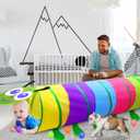 Kids Play Tunnel for Toddlers 1-3, 6 Foot Baby with 2 Mesh Sides Pop Up Crawling Toys 1 3 4 Year Old Girl Boy Birthday Gift, Indoor Outdoor Toddler Children or Dog, 72 inches x 17.3 inches x 17.3 inches