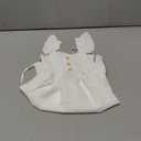 JEELLIGULAR Toddler Dress Ruffle Sleeveless Button Down Dress for Toddler Girl Dress Summer Beach Casual A-line Sundress (4-5T, White)