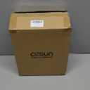 Cesun Small Bathroom Trash Can 2.1 Gallon Wastebasket, Modern Metal Garbage Can Office Waste Basket, Gold Stainless Steel Trash Bin for Bedroom, Home Office, Toilet, rv, Near Desk, Under Sink