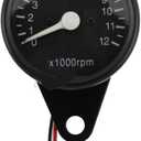 Speedometer Odometer Universal Motorcycle 12V Digital Backlight 12K RPM Gauges Cluster Speedometer Tachometer Meter Odometer Instrument Assembly