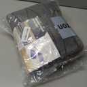 YIHOUSE Memory Foam Grey Bathroom Rug Sets 2 Piece, Ultra Absorbent Bath Mat for Bathroom - Non-Slip Machine Washable & Dry Quickly, 2 Piece Bathroom Mat Set, Dark Grey (1'5" x 2')