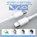 iPhone 17/16/15 Charger, USB C Charger, 2Pack 20W Type C Fast Wall Charge Power Adapter,6FT 60W USB-C to C Cable for iPhone Air/17Pro Max/15/16 Pro Max,iPad Pro 12.9/11 inch,iPad Air 5/4th, AirPods Pro