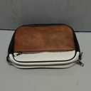 CLUCI Purses for Women Crossbody Bags for Women Cross Body Bag Crossbody Purse with Adjustable Wide Strap (1-4black With Brown and White)