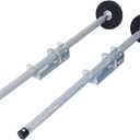 Ladder Leveler Pair, 18.5-22.44in Adjustable Extension Ladder Leg Ground Leveler with Engraved Anti-Slip Pattern Steel Pole, Universal Stair Ladder Stabilizer, Ladder Aide Leveling Feet