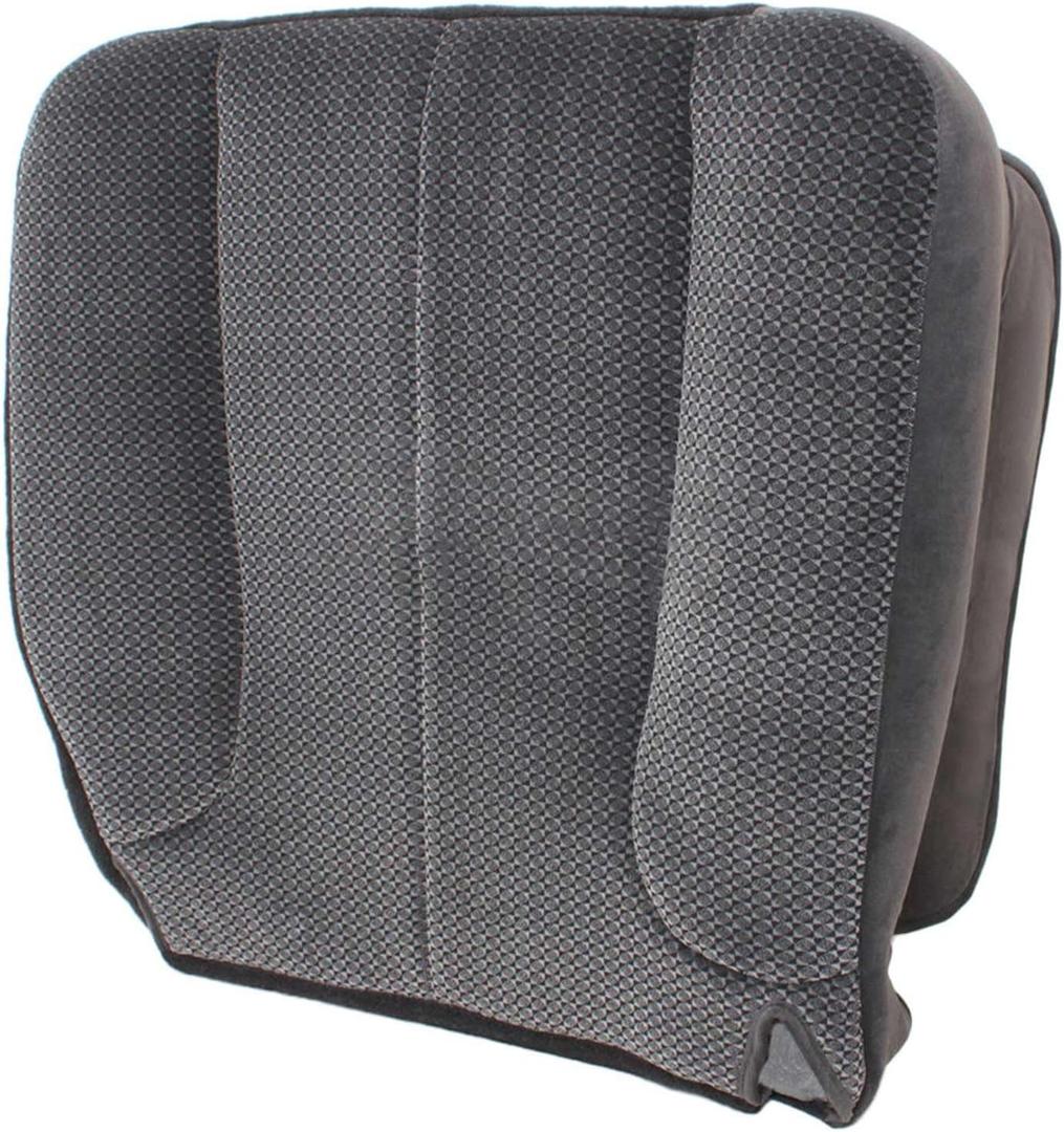 SecosAutoparts Passenger Side Bottom Replacement Cloth Seat Cover Dark Gray Compatible with Dodge Ram 1500 2500 3500 SLT 2001 2002 2003 2004 2005