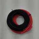 4 Gauge Wire (25ft Each- Black/Red) Copper Clad Aluminum CCA,20pcs Lugs Terminal Connectors with 3:1 Heat Shrink Tube for Power/Auto,Amplifier,Ground Cable