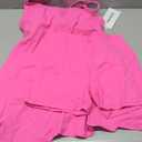 Tennis Dress for Women Workout Dress with Built-in Bra & Shorts Pockets for Athletic Exercise Golf (Large, Rose)
