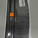 Firbon A4 Paper Cutter 12 Inch Titanium Paper Trimmer Scrapbooking Tool with Automatic Security Safeguard and Side Ruler for Craft Paper, Coupon, Label and Cardstock (Black)