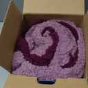 Bedsure Gentlesoft Sherpa Fleece Blanket Twin Size for Bed - Fluffy & Cozy Cable Jacquard Tufted for Women Gift, Thick and Warm Christmas Blanket for Winter, Purple, 60x80 Inches