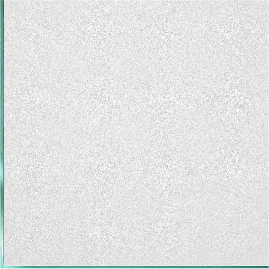 Coavas Window Privacy Film Frosted Glass Static Cling UV Sun Blocking Heat Control Window Tint Day and Night Insulation Home Bathroom Door Decorative Frosting Cover (17.5 x 78.7 Inch, White)
