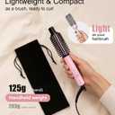 Farery Mini Thermal Brush 1 Inch, Heated Round Brush for Soft Curls, 3 Temperature Adjustable Travel Curling Iron for Short Hair, Lightweight Curling Wand for Bouncy Hair, Touch-ups, Dual Voltage