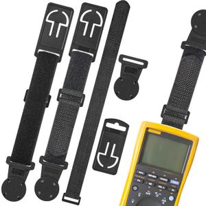 2 Sets Magnetic Hanging Strap Compatible with Fluke Hanging Loop Strap Magnet Kit Instruments Multimeter Accessories Fits Most Multimeters