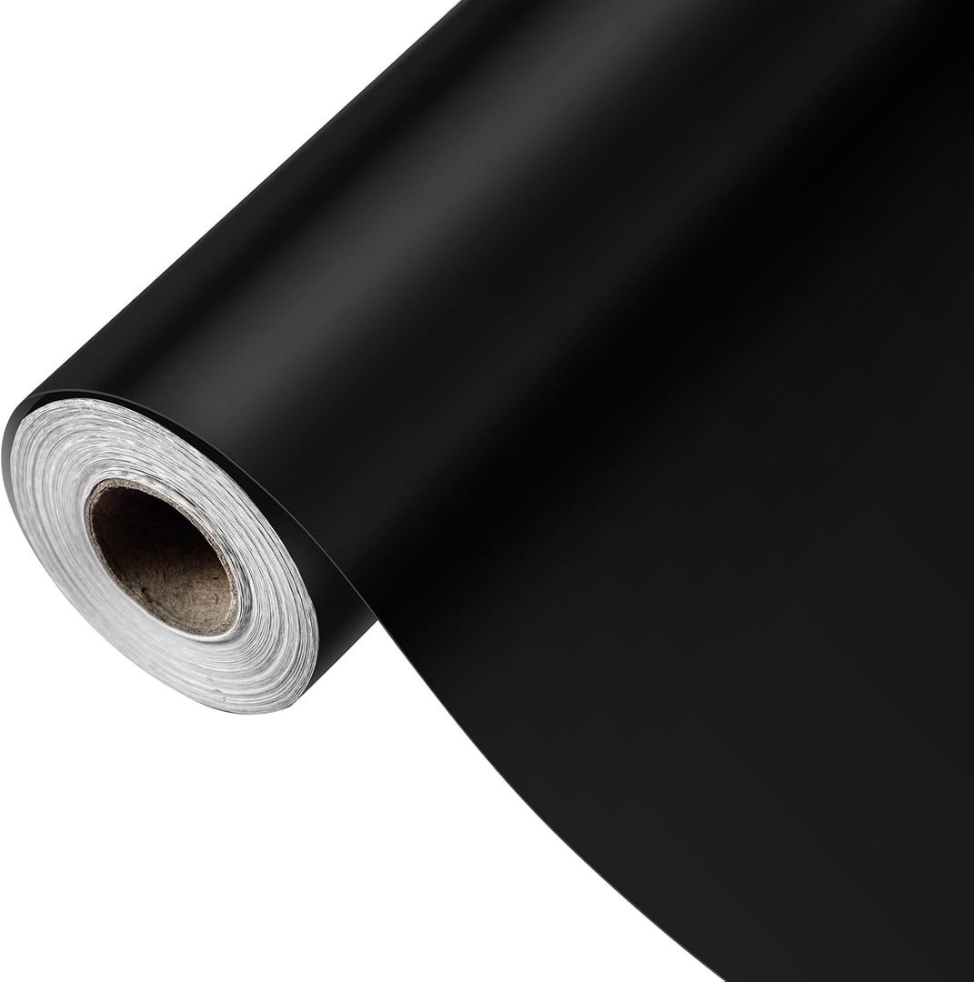 Tenceur Bulletin Board Paper Fade Resistant Paper Roll for School Classroom Decor(24 Inches X 98 ft,Black) (1181.1" x 23.6")