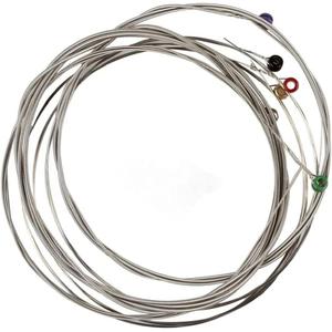 Guitar Strings A108 A103 Clear Nylon Silver Plated 6-string 1st 2nd 3rd 4th 5th 6th EBGDAE Single Classical 6 Strings Guitar Parts (1set 011-052 inch super light stee)