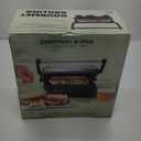 Chefman Panini Press Grill and Gourmet Sandwich Maker Non-Stick Coated Plates, Opens 180 Degrees to Fit Any Type or Size of Food, Stainless Steel Surface and Removable Drip Tray, 4 Slice, Black