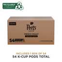 Peet's Coffee, Dark Roast Keurig K-Cup Pods - French Roast 54 Count (1 Box of 54 K-Cup Pods) (EXP 02/03/26)