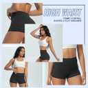 High Waisted Biker Shorts for Women – 3"/ 5"/ 8" Black Workout Yoga Compression Novelty Shorts for Running (Smaal/Medium)