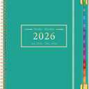 Planner -2026, Hardcover Weekly & Monthly Calendar Planner, January 2026 - December 2026, 8.5" x 11", Daily Agenda Book with Colorful Tabs, College Organizer Notebook, School & Work Supplies for Student Teacher Classroom (Blue)