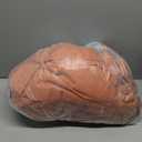 INOVADAY 100% Blackout Curtains for Bedroom, Black Out Curtains 108 Inch Long, Clip Rings Linen Blackout Drapes, Thermal Insulated Room Darkening for Living Room, 2 Panels - Orange,W50xL108