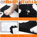 Tinideya Halloween Ghost Bathroom Rug Cute Spooky Bathroom Decor Non Slip Halloween Bath Mat Soft Washable Ghost Shower Floor Mat Goth Gift Cute Rug for Bedroom Home Decor 18x30inch