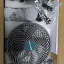 MARS HYDRO Updated 2-Pack M6 Grow Tent Fan, A powerful Oscillating Clip Fan with Low Noise for Hydroponic Plants and Ventilation Circulation with convenient APP/WiFi Control