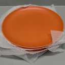TP 10" Plate Set, 6-Piece Melamine Round Dinner Plates, Unbreakable Weighty Serving Dishes for Home, Outdoor Party, Restaurants, Orange
