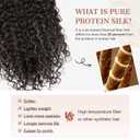 Clip in Hair Extensions, FLUFYMOOZ 4PC 100 Pure Protein Silk Hair Extensions Long Soft Natural Hairpiece 20 Inch Curly Hair Extension for Women (Dark Chocolate Brown)