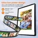 13.3 Inch Color E-Ink Digital Photo Frame, WiFi, Auto-Rotate, Wall Mountable, Share Photos via App, Large Screen Smart Frame for Home & Office