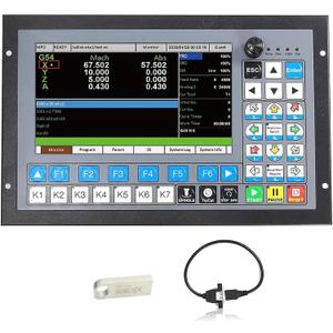 CNCTOPBAOS DDCS Expert CNC Controller 4-Axis Linkage,G Code M Code Offline Standalone Motion Control System,Spindle/Servo/Stepper Motor for Engraving Milling Machine,Lathe,CNC Router,Plasma Cutters