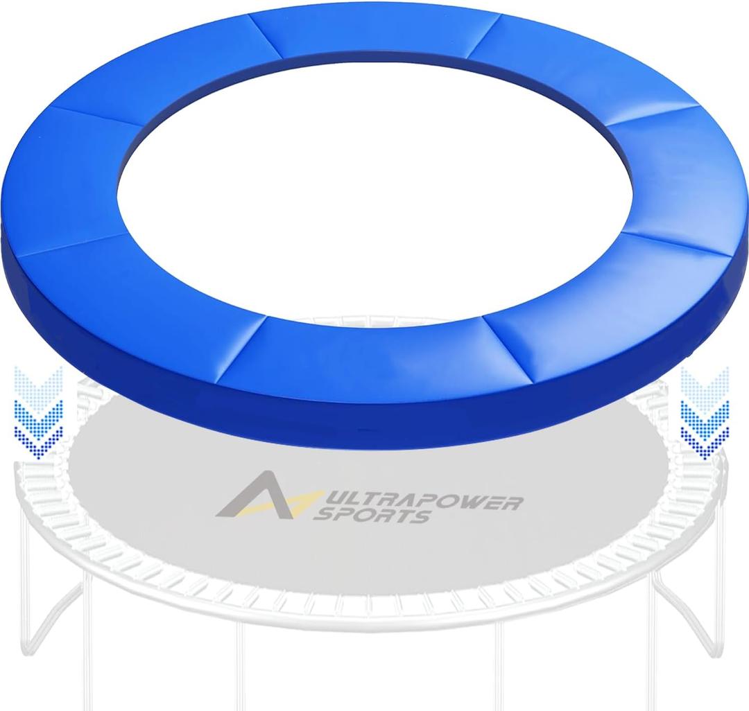Trampoline Pad Replacement 14 FT Trampoline Replacement Safety Pad 14FT Trampoline Spring Cover Waterproof UV Resistant Tear Resistant Surround Spring Foam Cover for Round Frame No Hole for Pole Blue